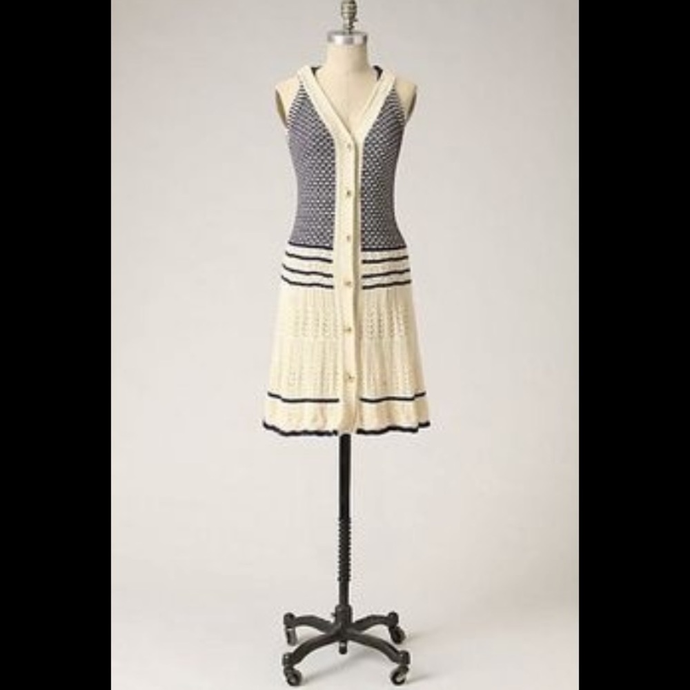 RARE Anthro/LiaMolly Hooded Sweater Vest/Dress